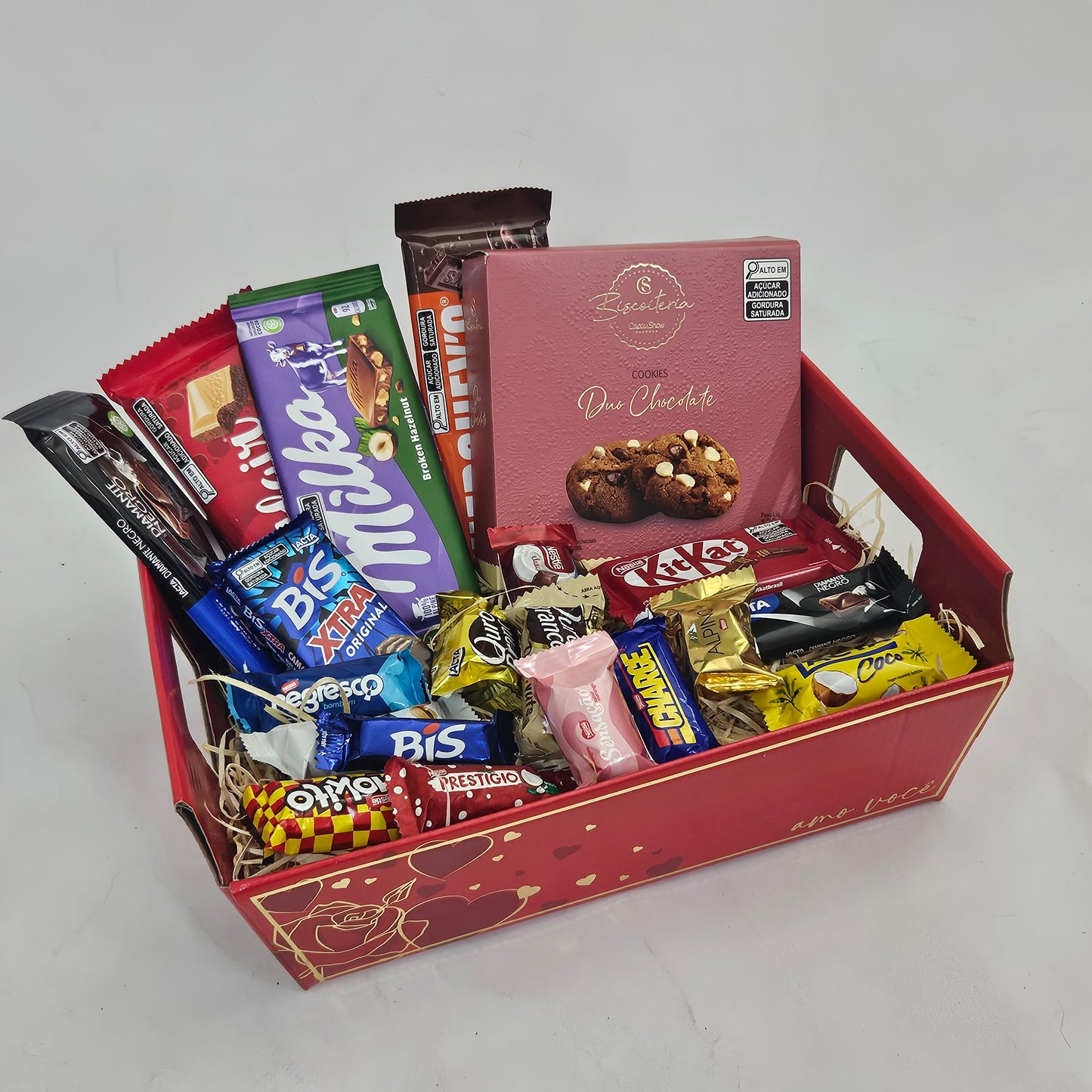 Cesta Luxo com Chocolates