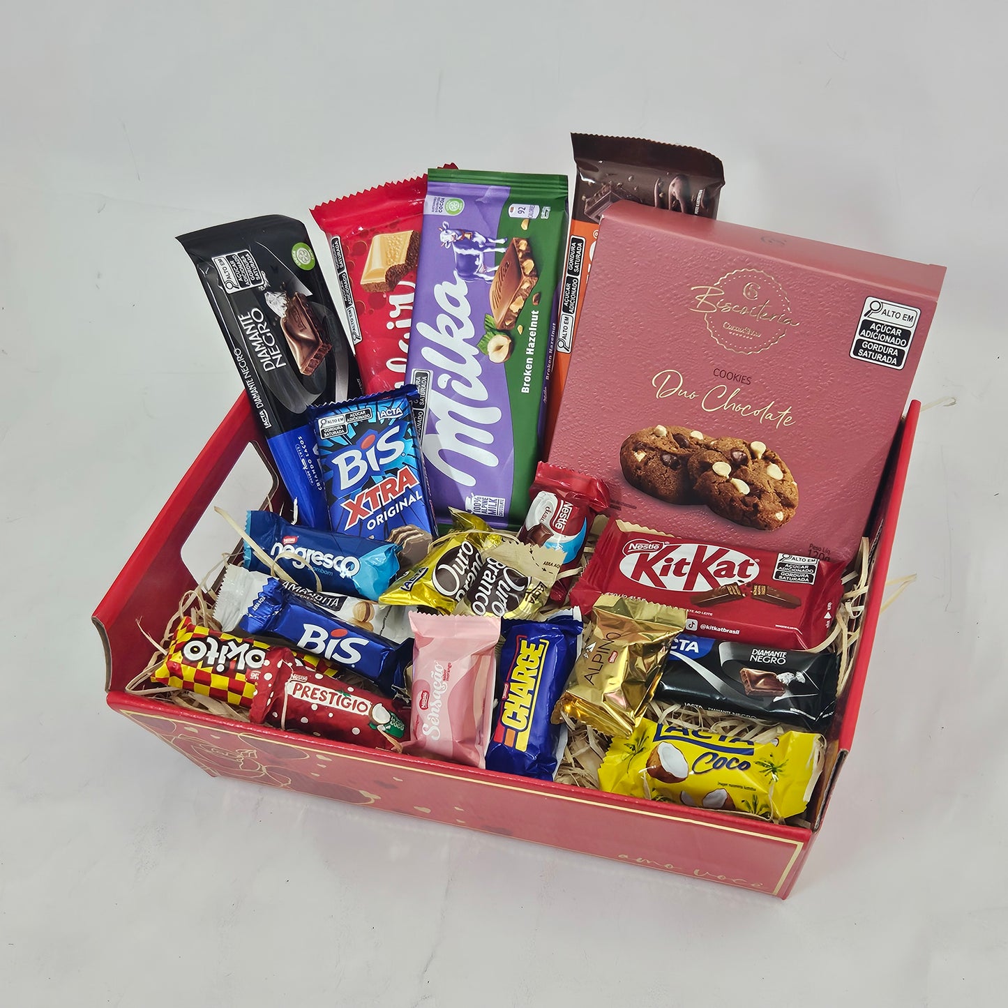 Cesta Luxo com Chocolates