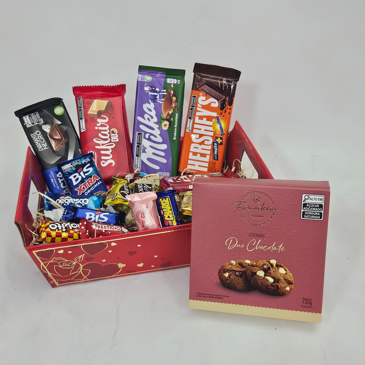 Cesta Luxo com Chocolates