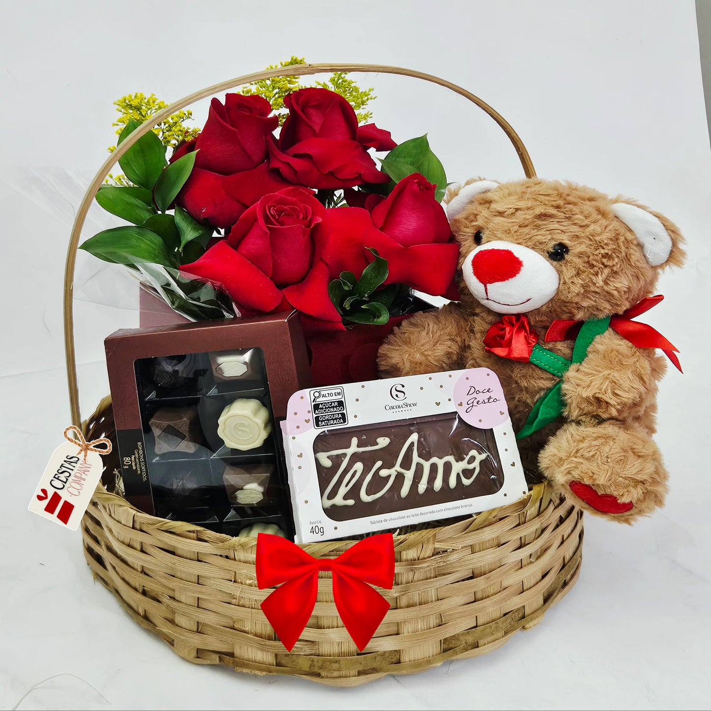 Quarteto de Rosas Amor com Chocolates