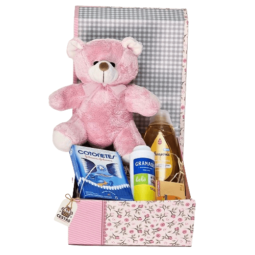 Kit Maternidade Primeiros Cuidados Rosa e Azul - Cestas Company