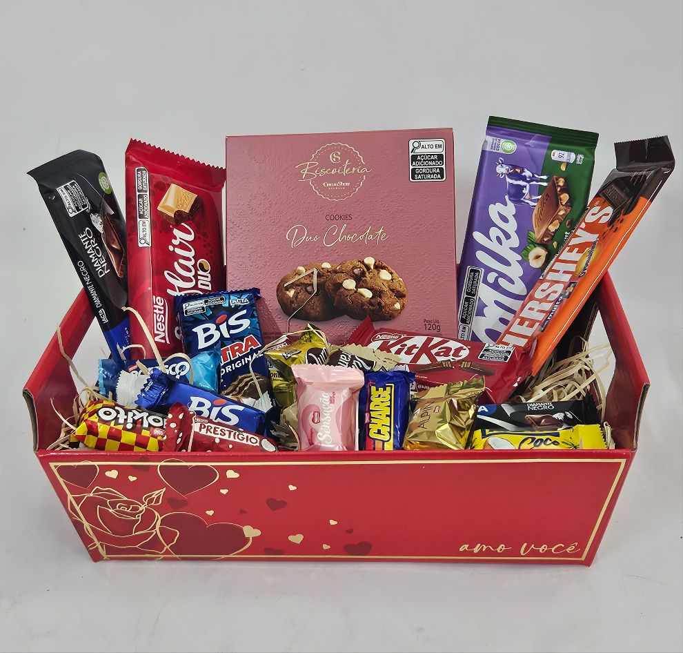 Cesta Luxo com Chocolates