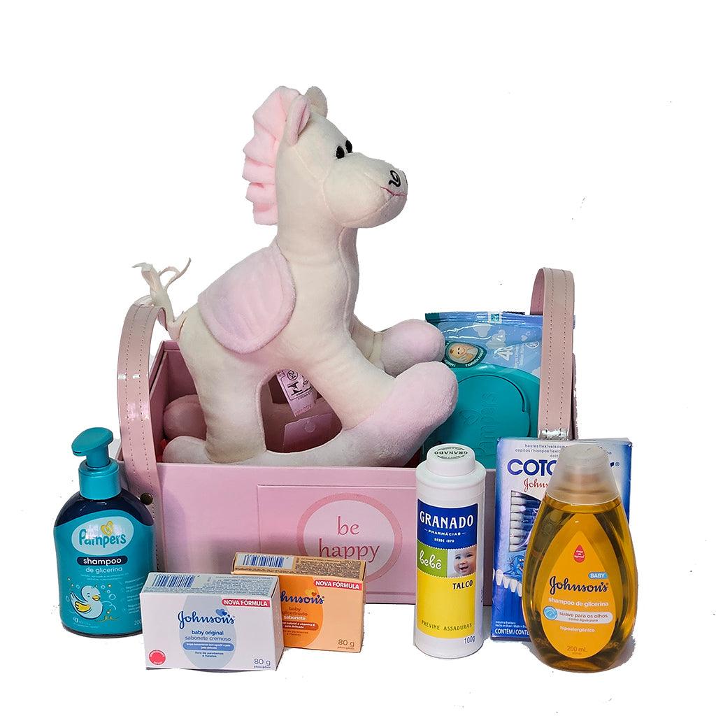 Kit Bebê Luxo Rosa ou Azul - Cestas Company
