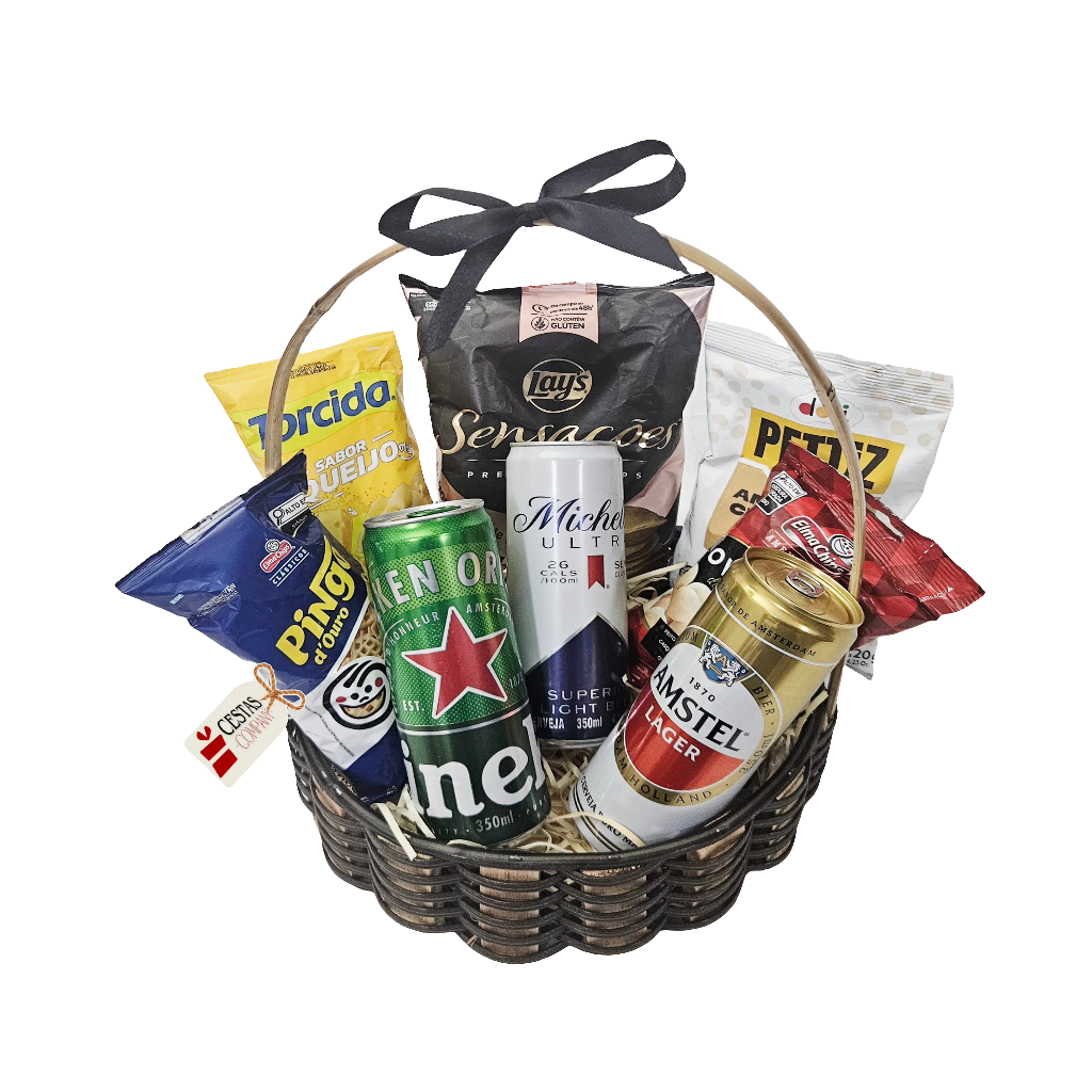 Kit Presente Cervejas e Aperitivos