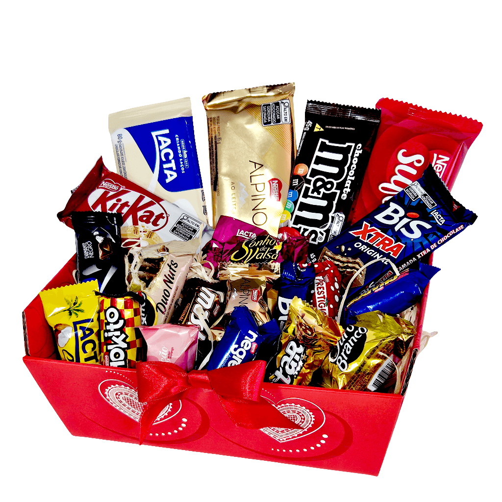Cesta Carinho com Chocolates - Cestas Company