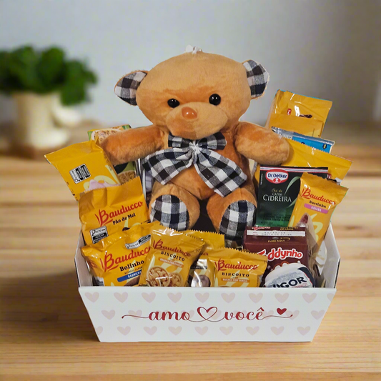 Delicate Plush Breakfast Basket