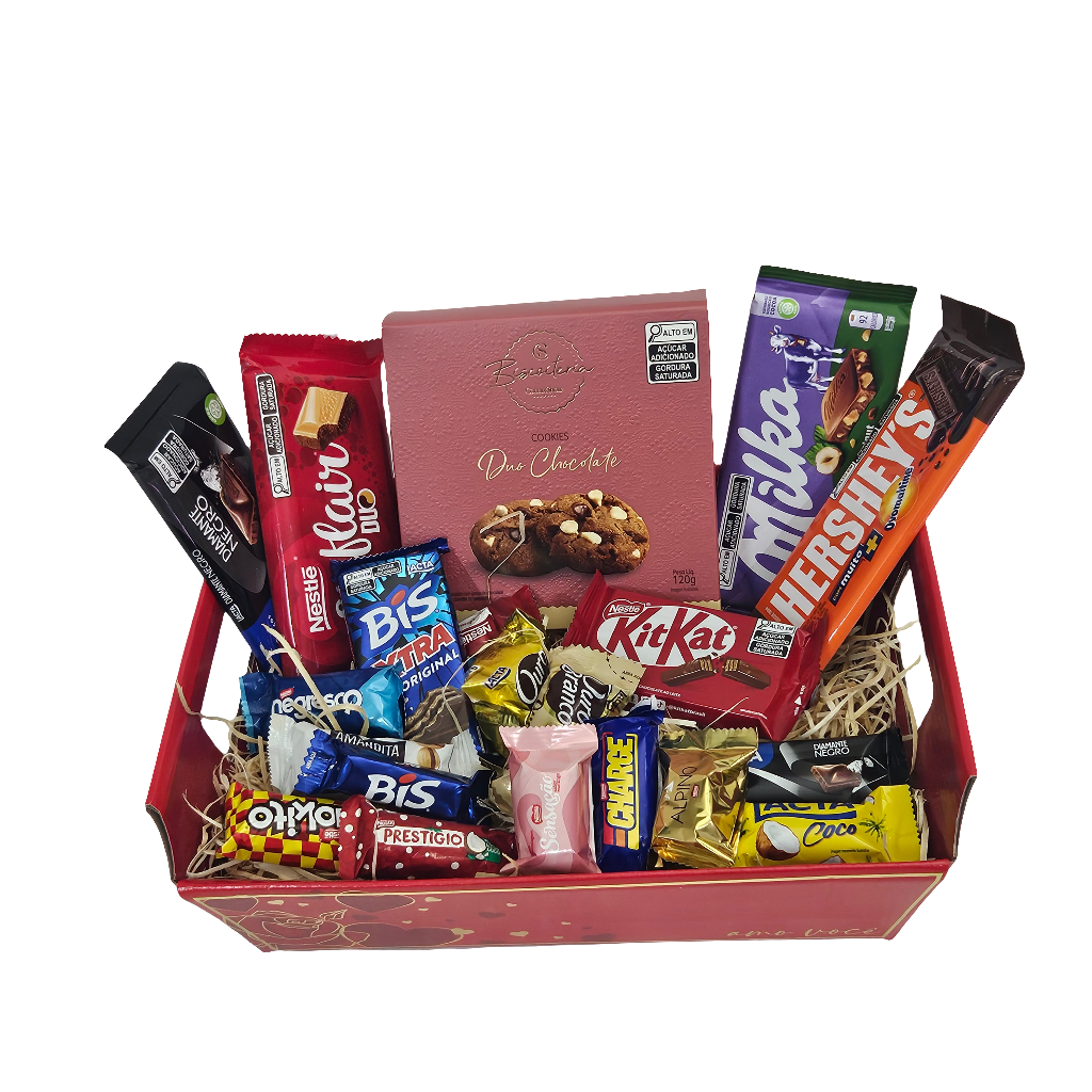 Cesta Luxo com Chocolates