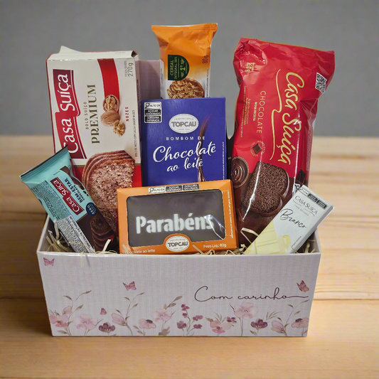 Cesta de regalo de la casa suiza