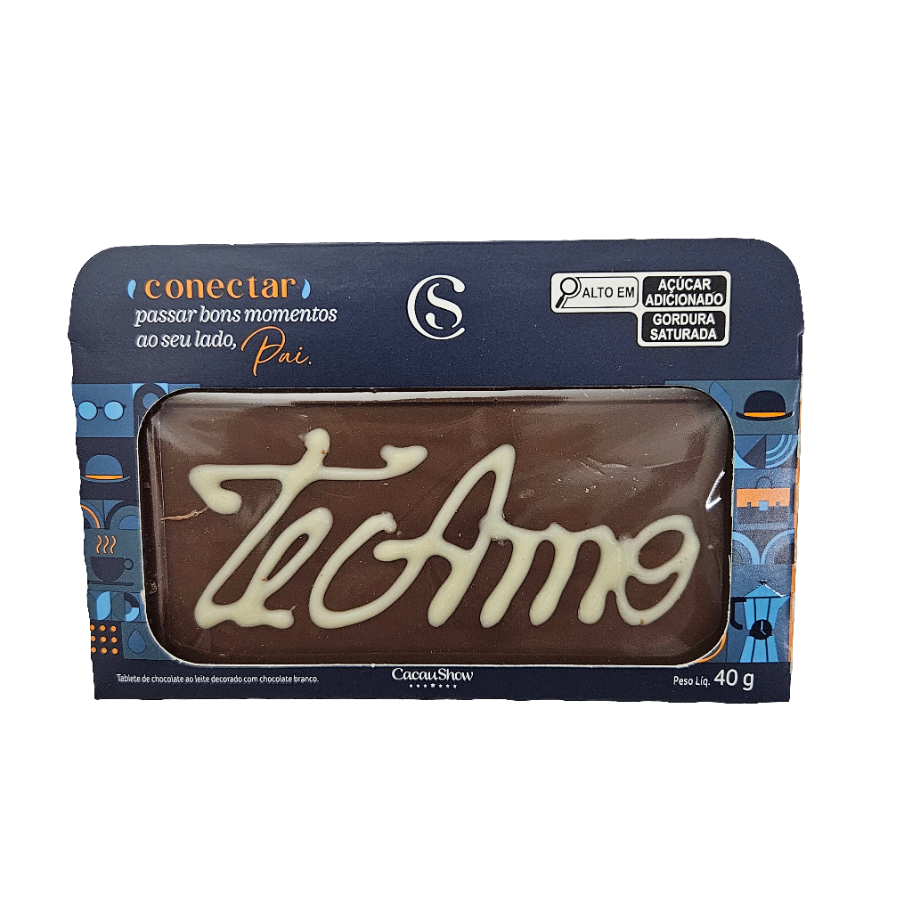 Chocolate Te Amo Papai - Cacau Show 40g