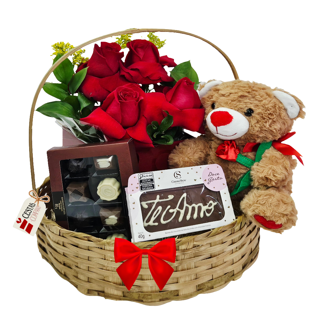 Quarteto de Rosas Amor com Chocolates