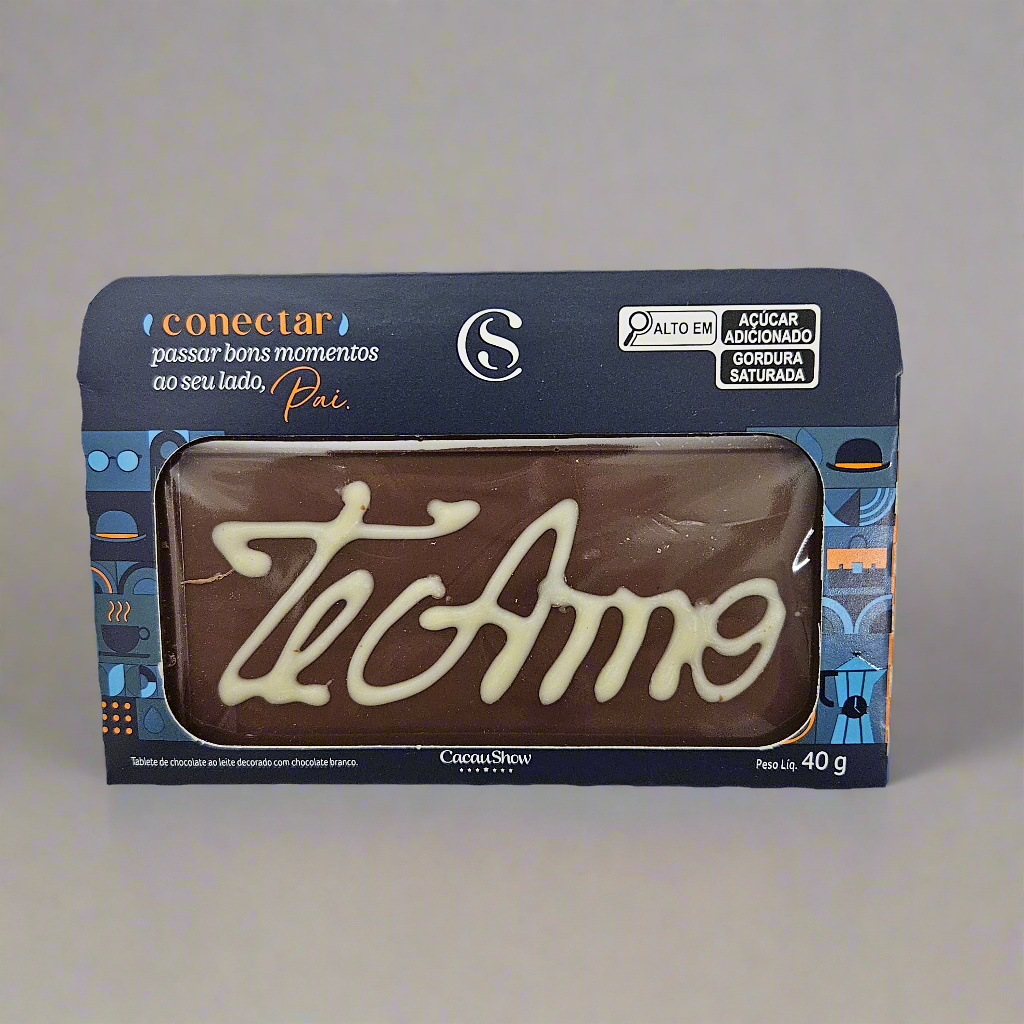Chocolate Te Amo Papai - Cacau Show 40g