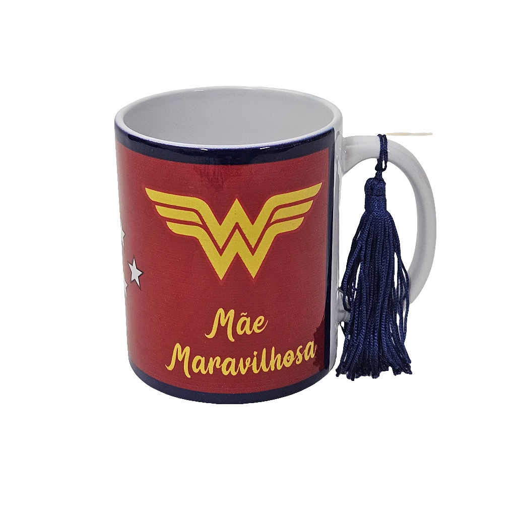 Caneca de Porcelana "Mãe Maravilhosa""