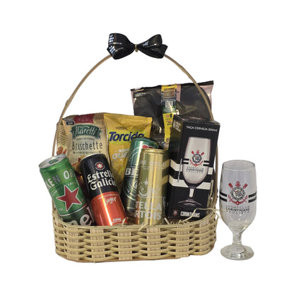 Cesta Torcedor Corinthians - Cervejas e Petiscos