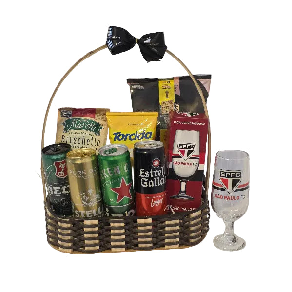 Cesta Torcedor São Paulo FC - Cervejas e Petiscos