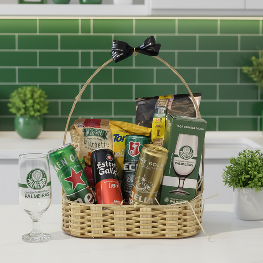 Cesta Torcedor Palmeiras FC - Cervejas e Petiscos