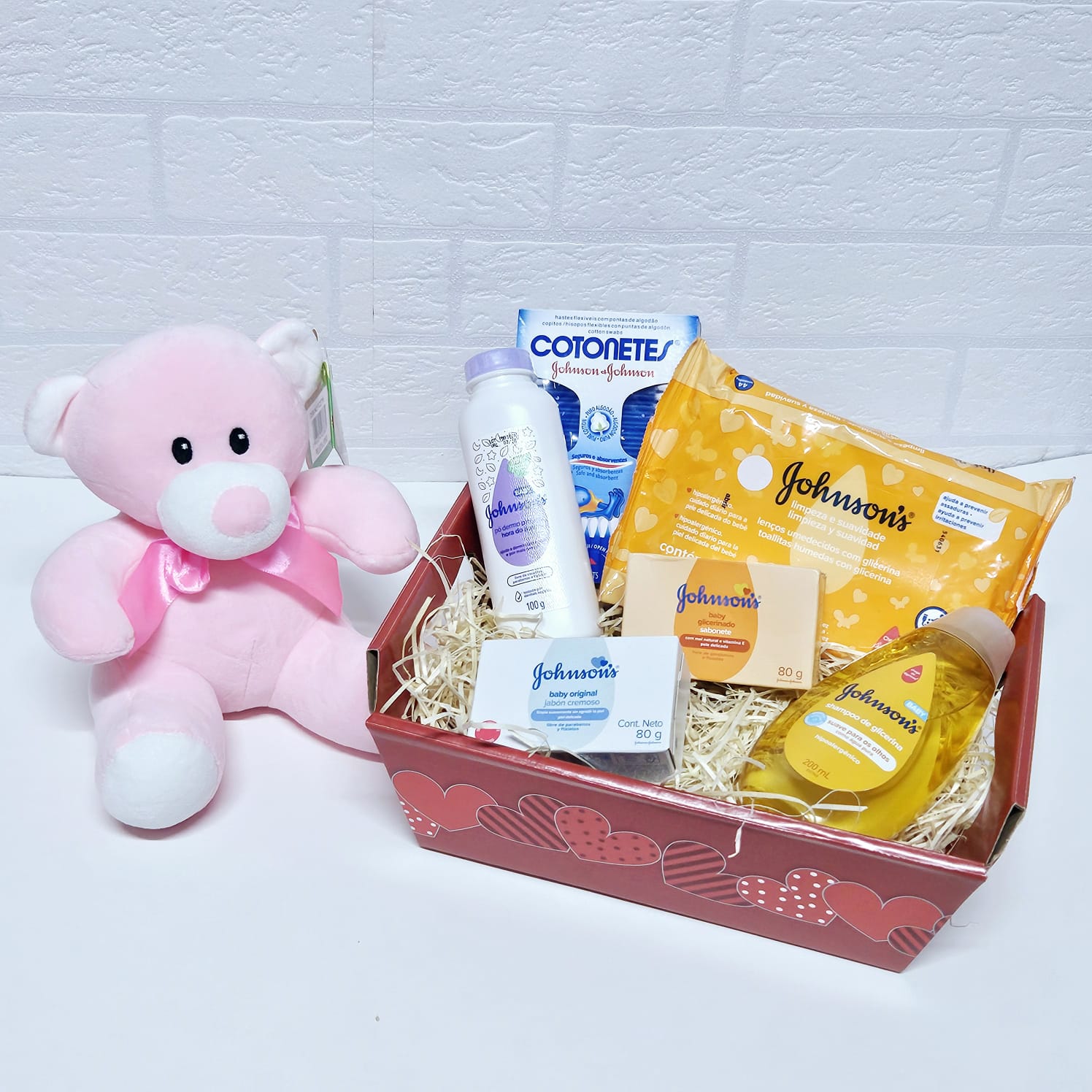 Kit Maternidade para Menina com Pelúcia - Cestas Company