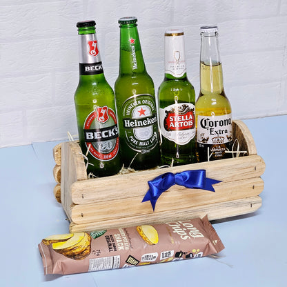 Kit Cerveja Especial com Aperitivo - Cestas Company