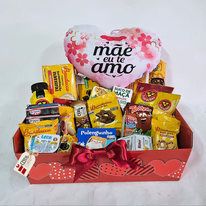 Cesta Café da Manhã Mãe Eu te Amo