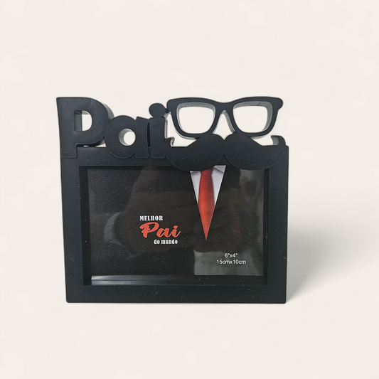 Porta Retrato Melhor Pai do Mundo com foto personalizável