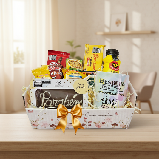 Cesta Matinal Feliz Aniversário