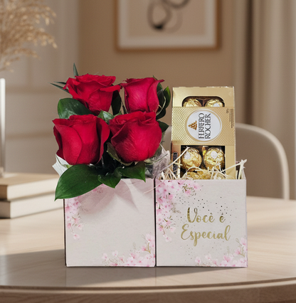 Rosas Importadas com Bombons