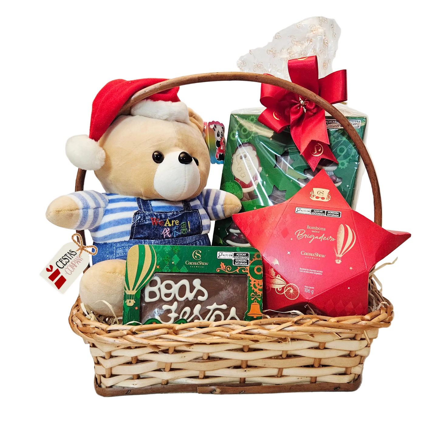 Caring Basket with Special Christmas Chocolates
