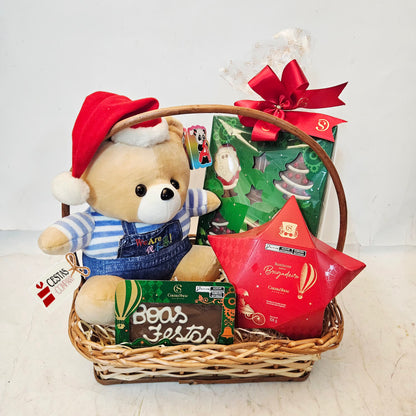 Caring Basket with Special Christmas Chocolates