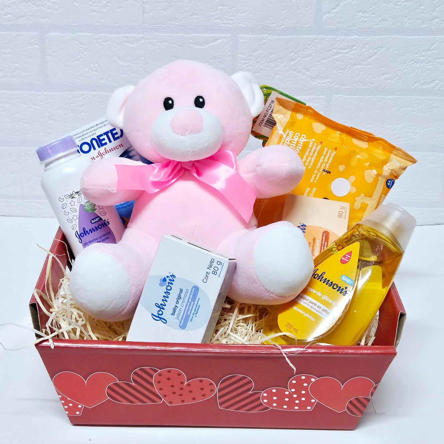 Kit Maternidade para Menina com Pelúcia - Cestas Company