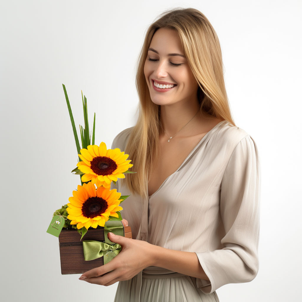 Arranjo Mimo de Girassóis - Cestas Company