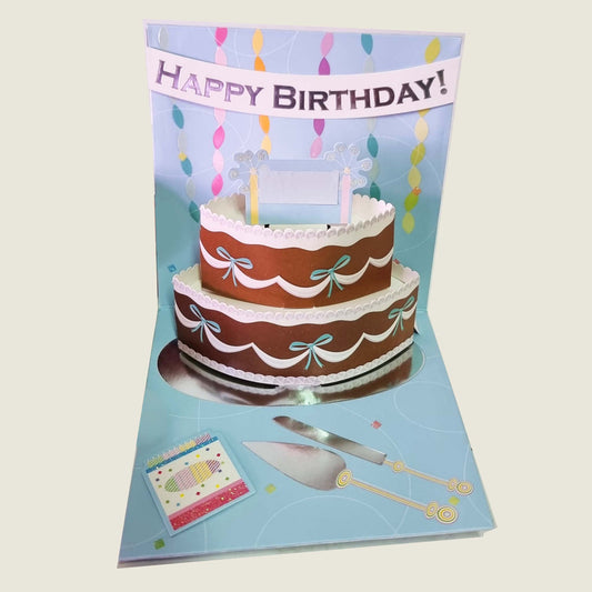 Cartão Origami 3D - Aniversário - Cestas Company