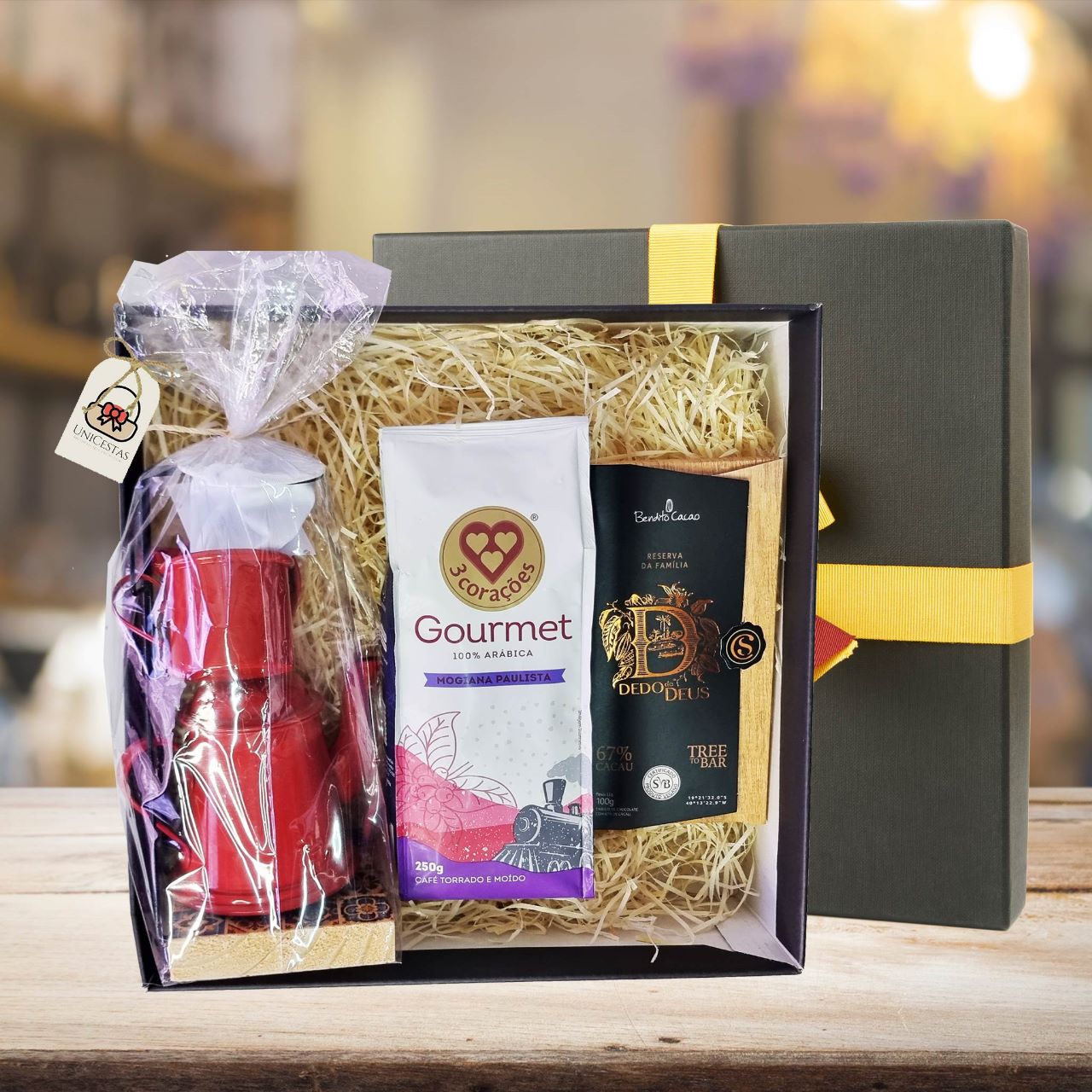 Kit Café Gourmet com Chocolate - Cestas Company