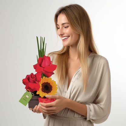 Arranjo de Flores Luz e Amor