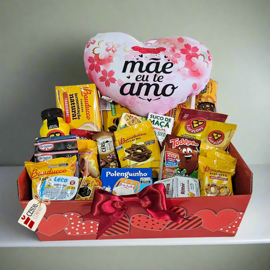 Cesta Café da Manhã Mãe Eu te Amo
