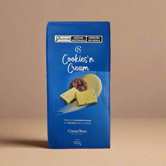 Barra de Chocolate Cookies'n Cream 100g