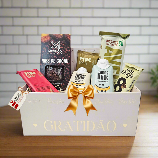 Cesta Gratidão Gluten Free e Zero Lactose