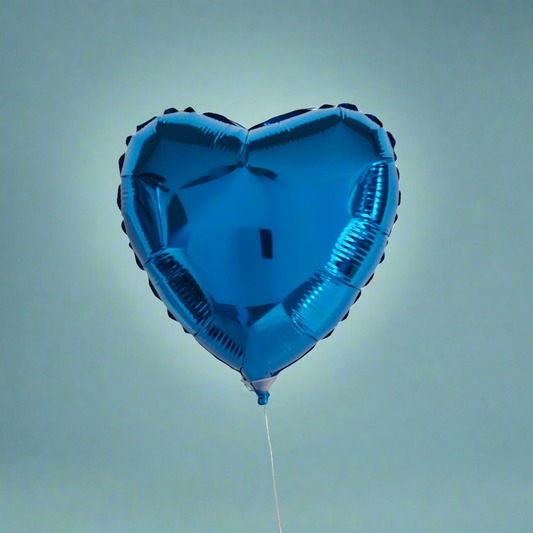 Oferta: Balão Coração Azul, 18cm