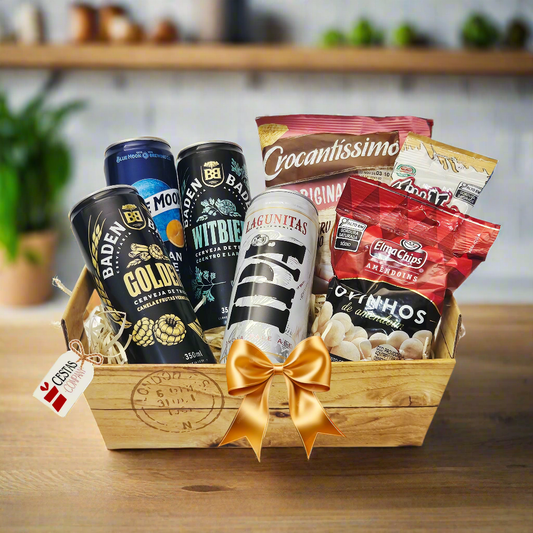 Cesta Happy Hour com Cervejas