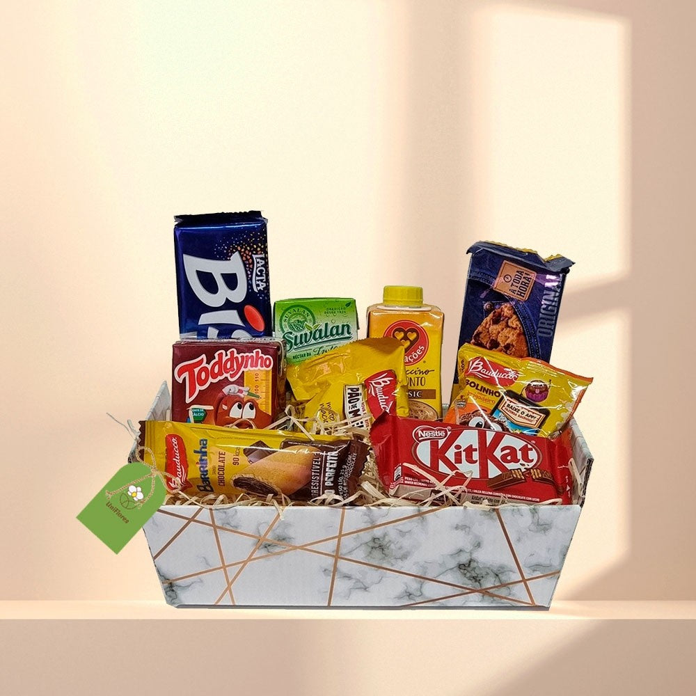 Cesta de Café da Manhã Mini Kit Matinal