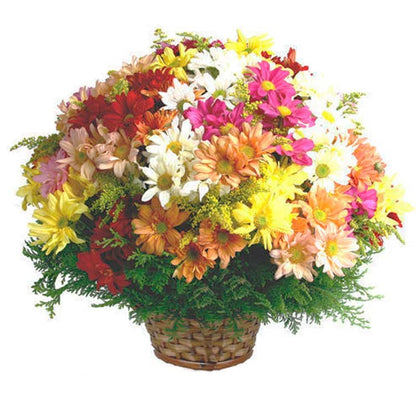 Cesta de Flores do Campo