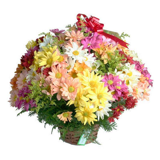Cesta de Flores do Campo