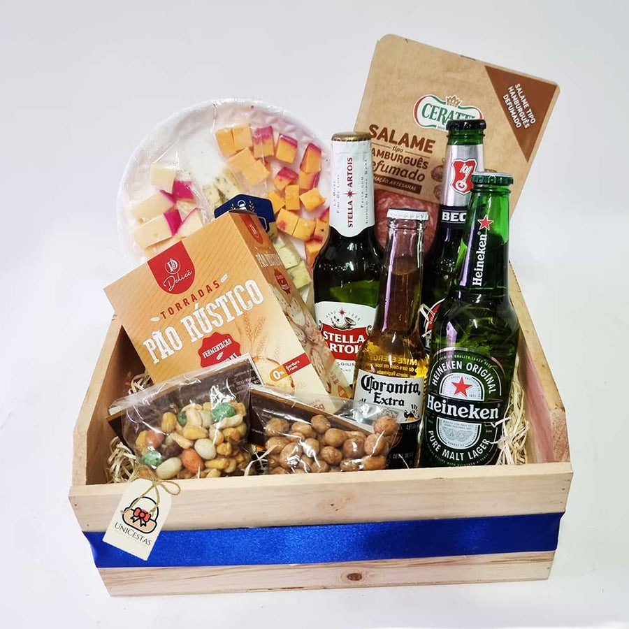 Kit Happy Hour Queijos, Frios e Aperitivos - Cestas Company